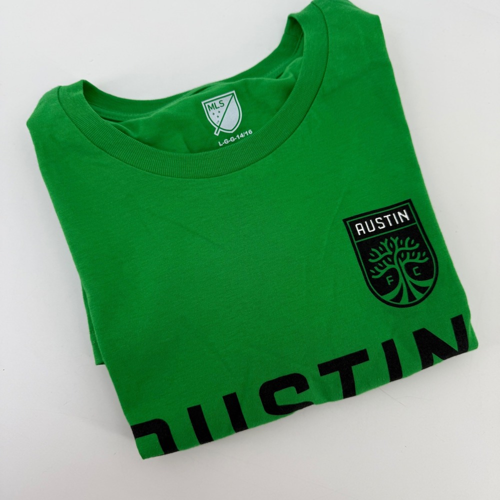 Kids Austin FC MLS Soccer Jersey Driussi 10 Green T Shirt XL‎ EG TG 18 20